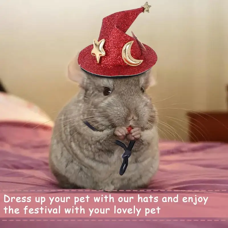 Mini Hamster Hat Party Wizard Hat For Guinea Pigs Cute Creative Small Pet Costume For Animal Theme Parties
