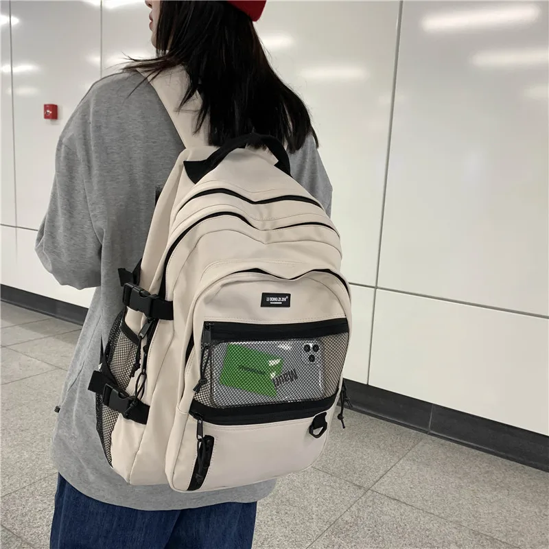 

New Fashion High-quality Niche Design Sense Student Backpack Large-capacity Travel Backpack Leisure College Student Schoolbag
