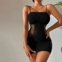Sexy Sleeveless Bodycon Mini Dress Women Spaghetti Strap Party Nightclub Slim Evening Dresses Ladies Plus Size Hollow Clubwear 2