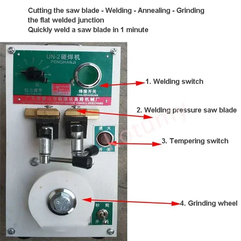 Small saw blade butt welding machine,  Metal Steel Strip Butt welding machine, portable electric welding machine 4