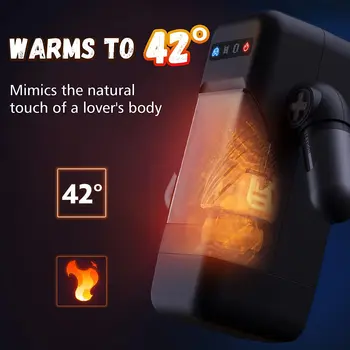 Automatic Games Cup Portable Handheld Male Masturbators Cup with 10 Thrusting Vibration Modes Sex Toys for Men 18+