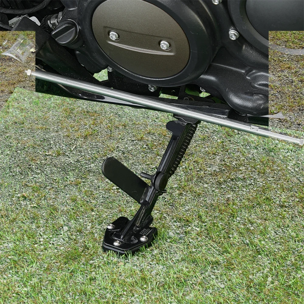 Motorcycle Kickstand Extender Pad Side Stand Foot Enlarger Plate - Heightened Extension Kit