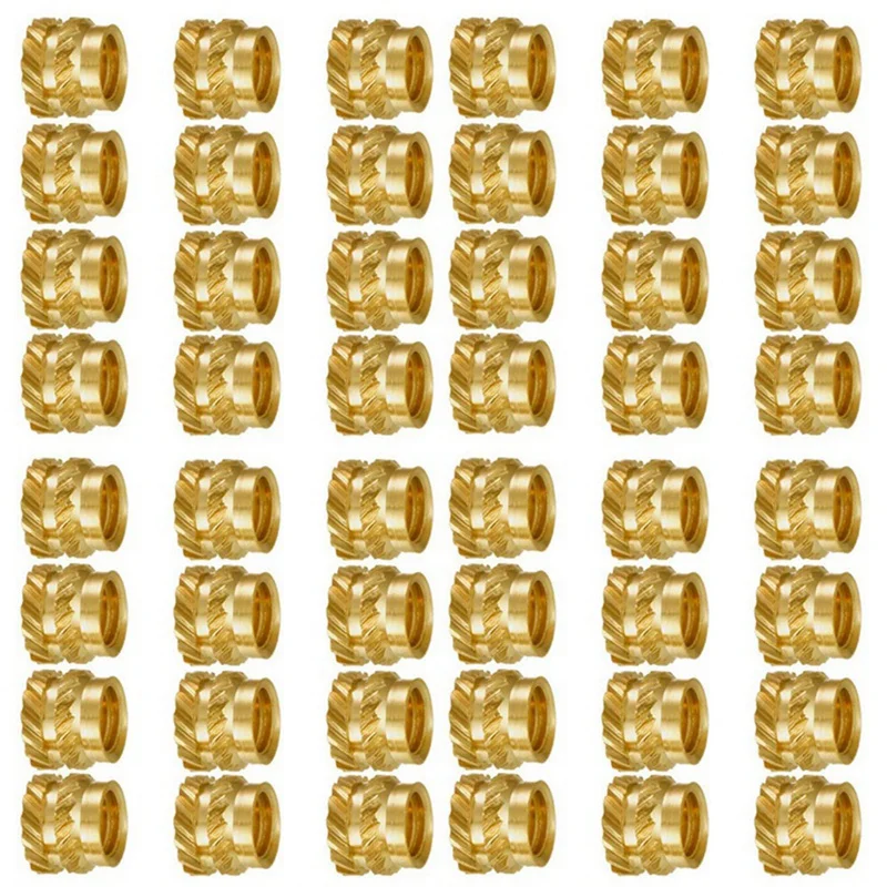 Inserção Resistente ao Calor Porca Embedment Rosca Recartilada Conjunto de Calor de Rosca de Latão Impressora 3d Voron 2.4 m3 M3x5x4 400 Pcs