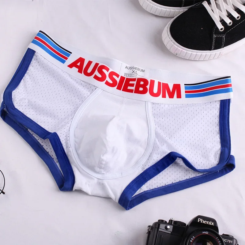 Wholesale cotton men's underwear men's boxers net through u convex design boxers boxers men's underwear 3