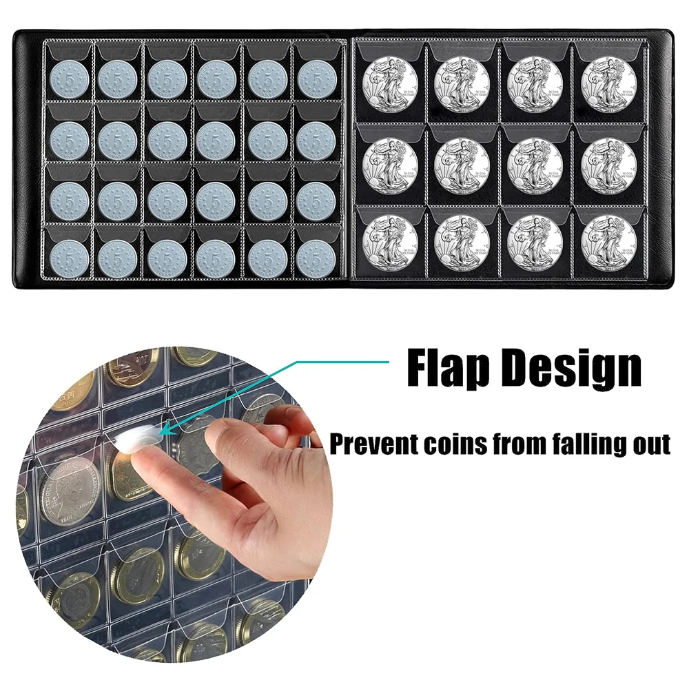 240/120/60Pockets Album For Coins Collection Book Home Decoration Photo Album Coin Album Holders Collection Book Scrapbook 6 240/120/60Pockets Album For Coins Collection Book Home Decoration Photo Album Coin Album Holders Collection Book Scrapbook 6