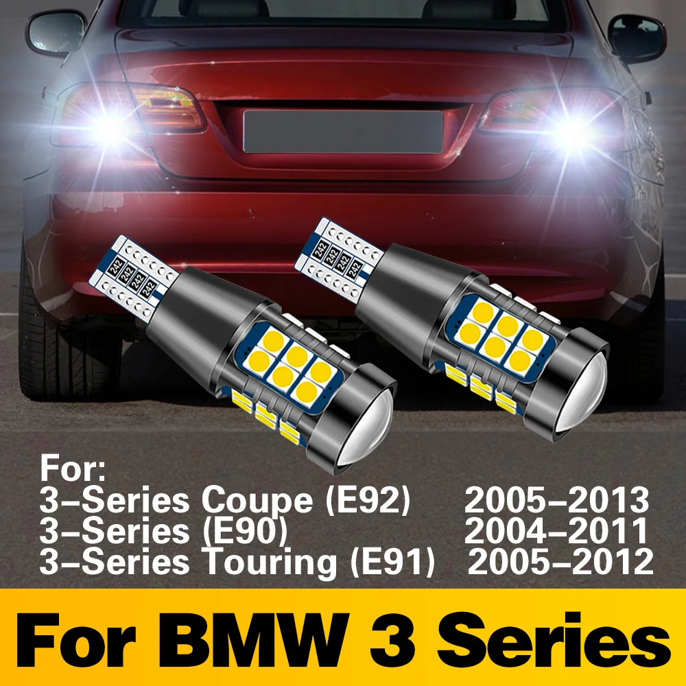 

Лампы головного света для BMW 3 серии E90 E91 E92 2005 2006 2007 2008 2009 - 2013 Canbus T15 W16W, 2 шт.