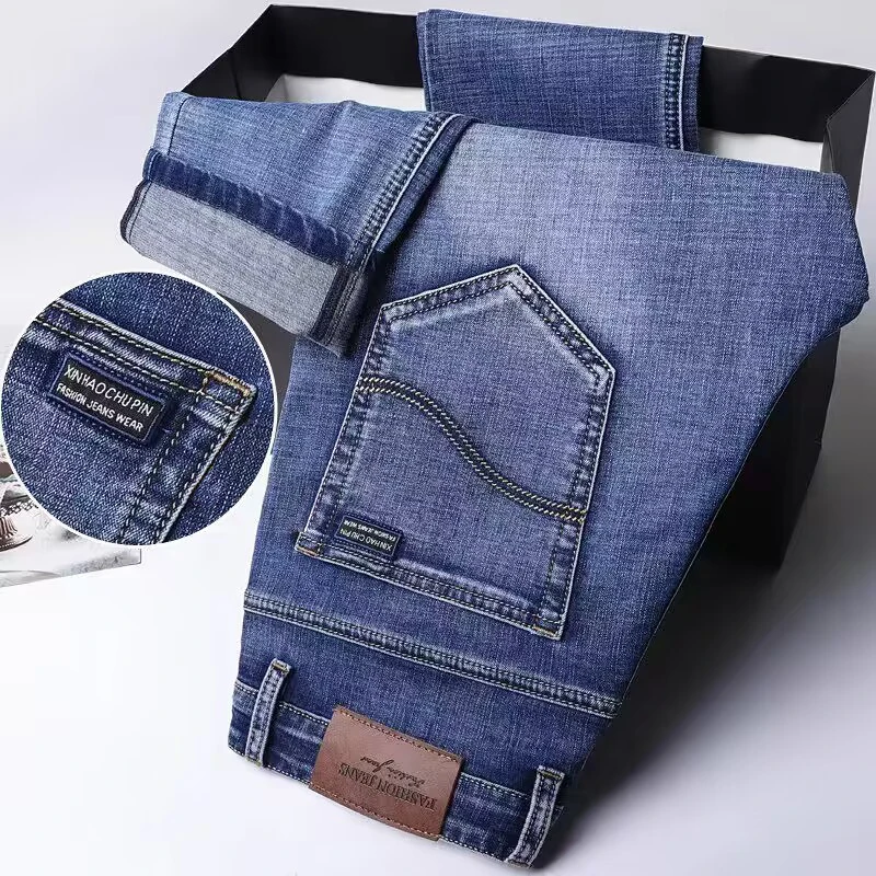 Burberry's LONDON STRETCH straight denim pants for men, equivalent to w37 cotton blue type Vintage Second Hand