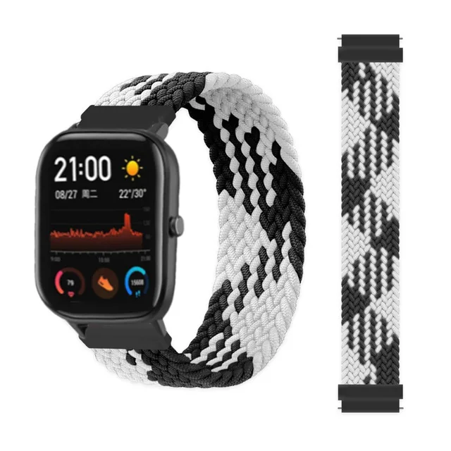 Braided Solo Loop Watch Strap - 20mm & 22mm Adjustable Band