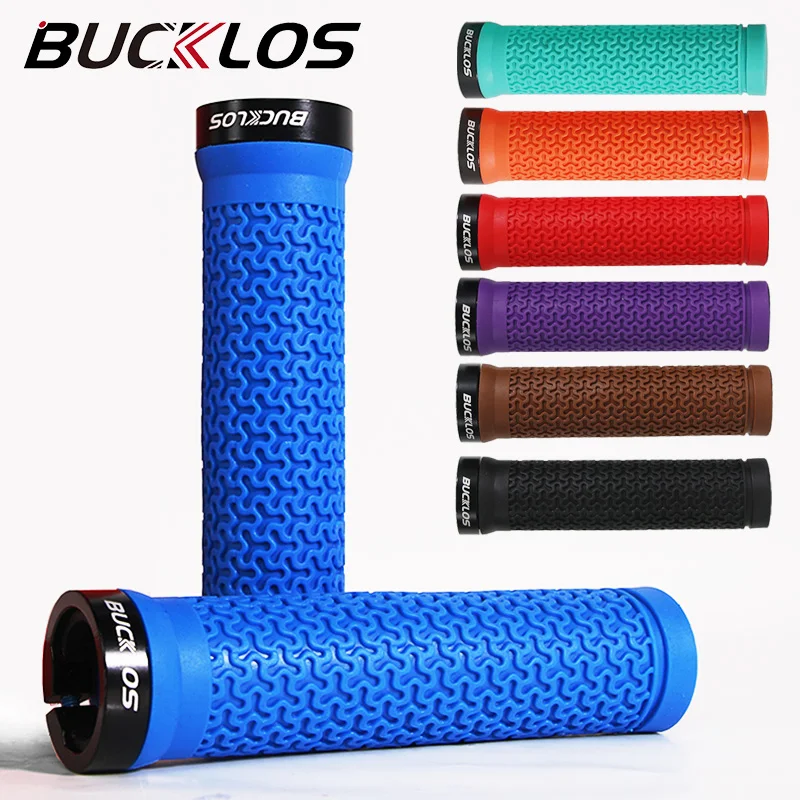 BUCKLOS Bicycle Grips Integrated Rubber Anti-slip Mtb Handlebar Cover Lock On Mountain Bike Handle Bar Cuffs BMX Cycling_voghion.com