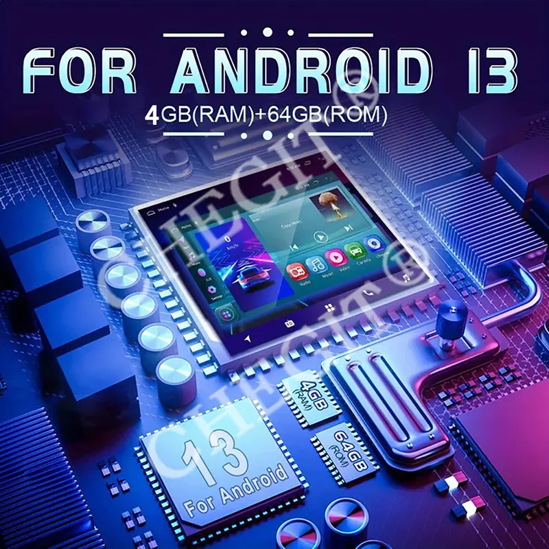 7/9/10 inch Universal Android 13 Car Radio 64G Autoradio android 2 Din car radio GPS BT Central Multimedia Smart car systems 3