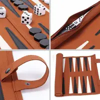 Backgammon Board Game Ourdoor Backgammon Sets For Adults Leather Board Games For Adults Board Games Logical Thinking Traditional 2