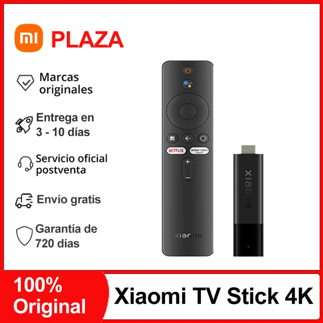 Xiaomi-TV Stick 4K, versión Global, Android TV™11 Bluetooth 5,0 Wi-Fi 2
