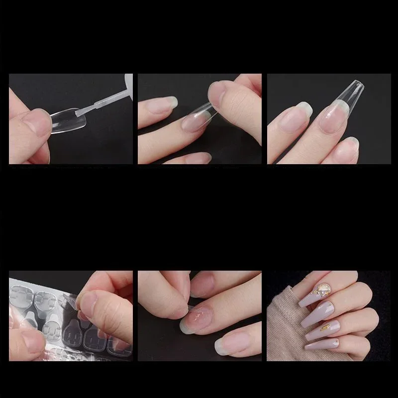 Transparent ABS Nail Extension Tips for DIY Nail Art