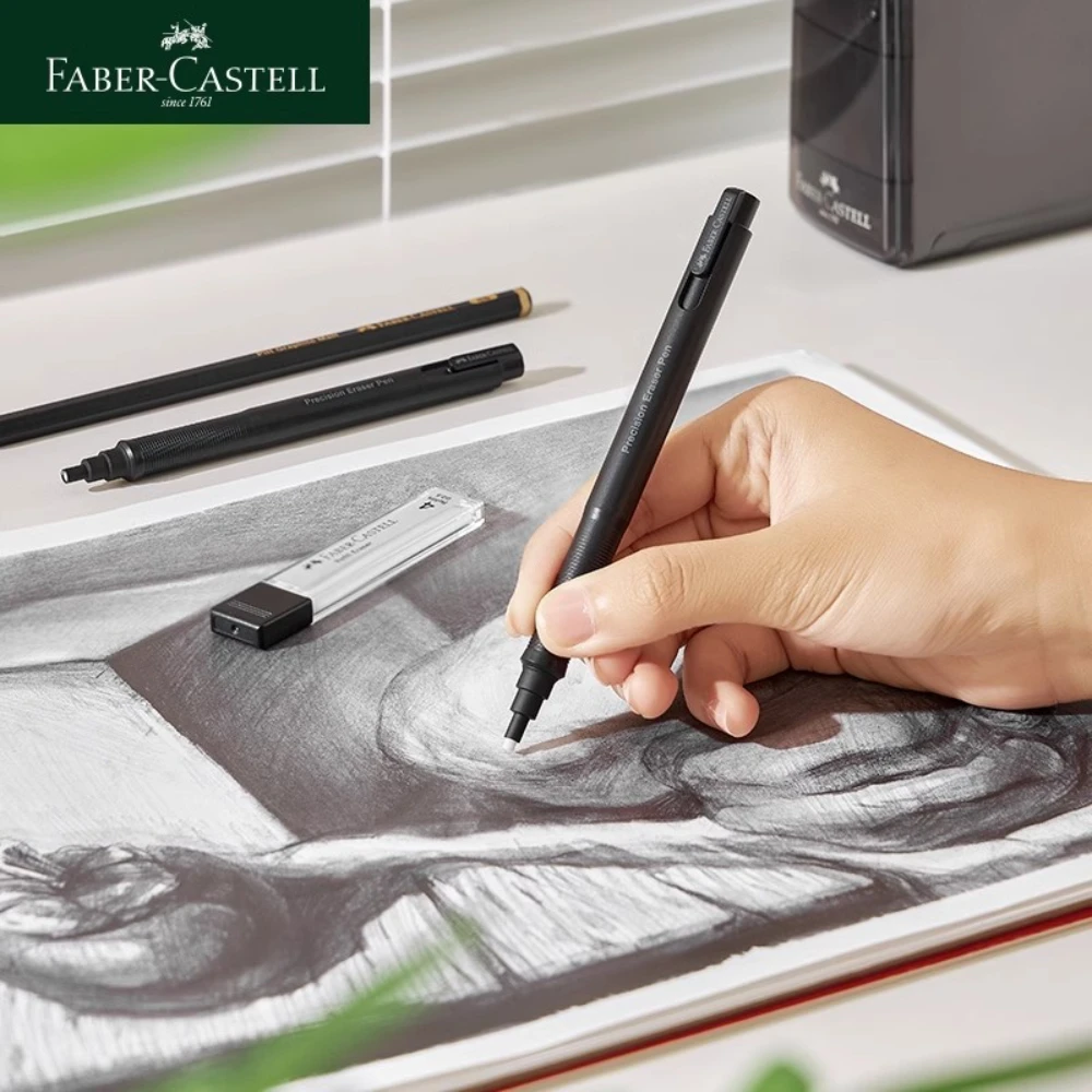 Faber-Castell 지우개 개폐식 자동 연필 고무 고정밀 연필 지우개 수정 도구 학교 사무용품