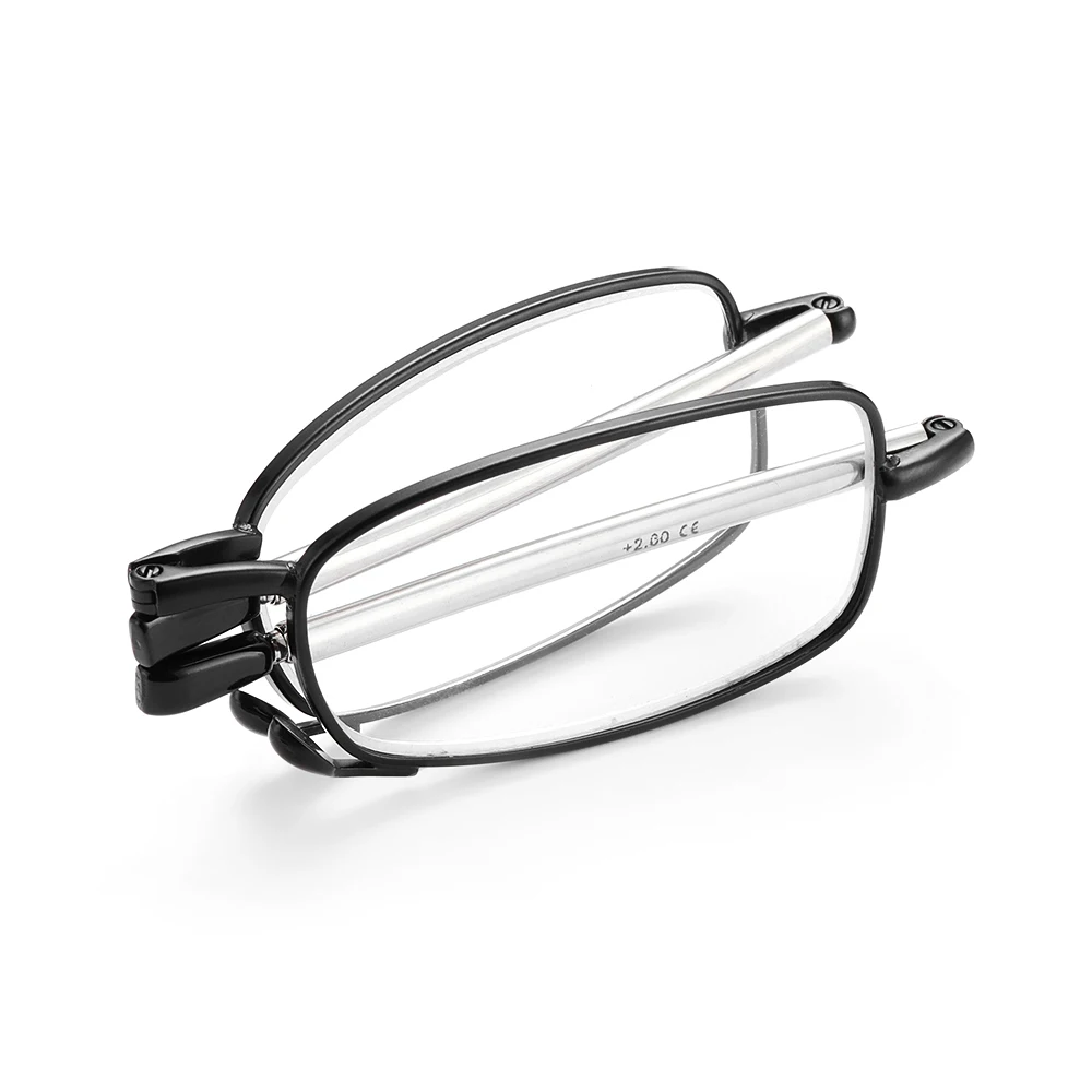 Reading Glasses Portable Folding Reading Glasses for Men Women Telescopic Legs
