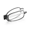 Portable Folding Reading Glasses for Men Women Telescopic Legs Rotation Presbyopia Eyeglasses Fashion Metal Frame Reader Eyewear 2