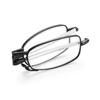 Portable Folding Reading Glasses for Men Women Telescopic Legs Rotation Presbyopia Eyeglasses Fashion Metal Frame Reader Eyewear 2