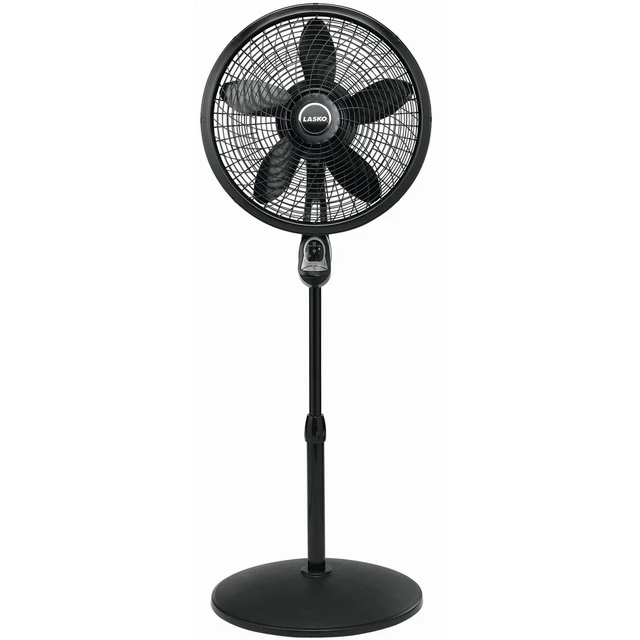 Lasko 18 3-Speed Oscillating Cyclone Pedestal Fan with Remote and Timer,  1843, Black - AliExpress
