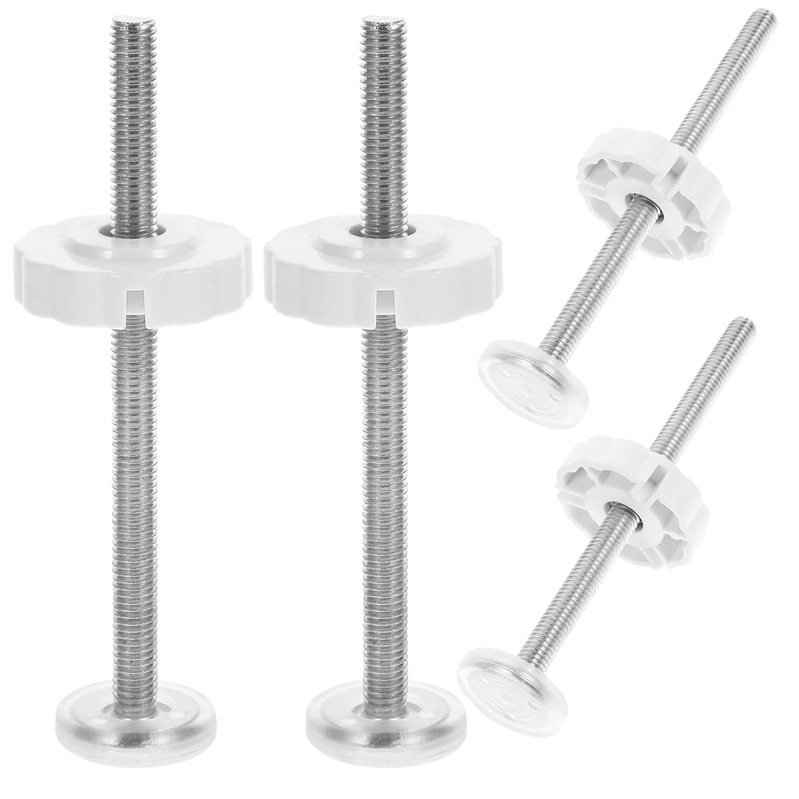 4Pcs Pet Door Bolt Baby Gate Replacement Parts Aluminum Alloy Mounting Hardware Safety Gates Doorways Threaded Rod Gate