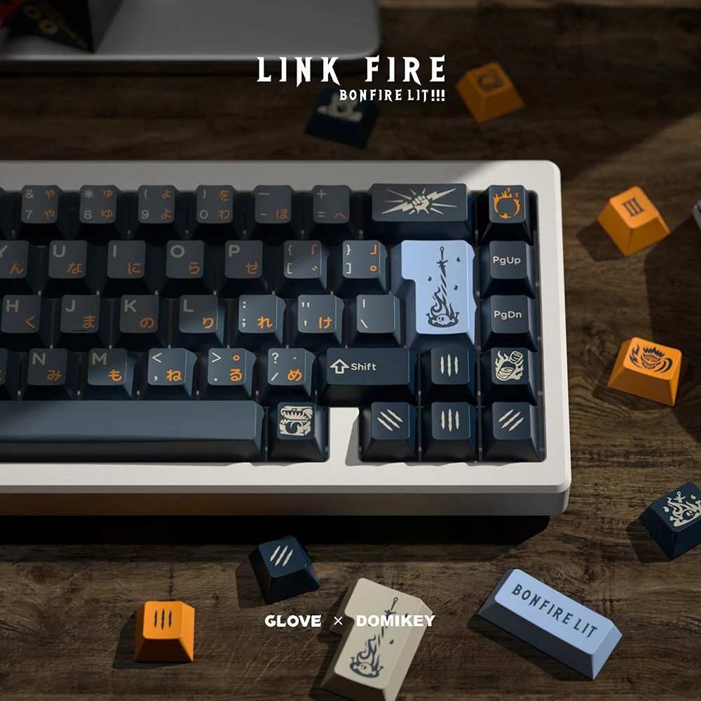 luva domikey cereja ligação fogo abs doubleshot keycap para mx stem teclado poker