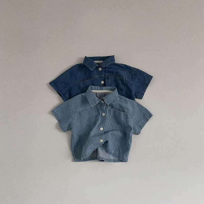 2025 Summer New Baby Short Sleeve Denim Jacket Clothes Set Solid Boys Girl Casual Shorts 2pcs Suit Cute Kids Jean Outfits 3 2025 Summer New Baby Short Sleeve Denim Jacket Clothes Set Solid Boys Girl Casual Shorts 2pcs Suit Cute Kids Jean Outfits - Image 3