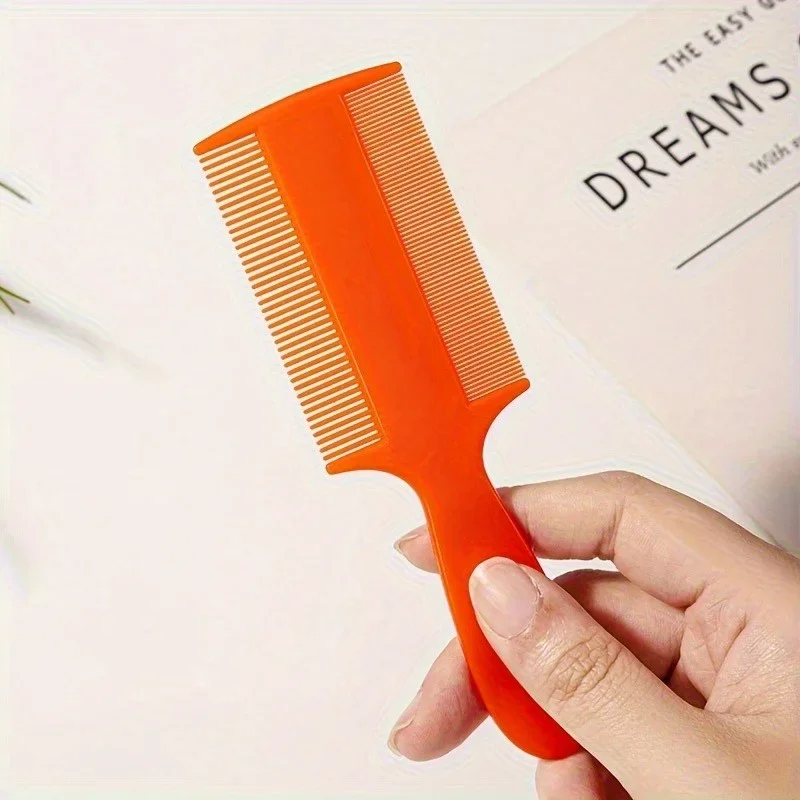 6pcs Scalp Massager Comb for Adults, Double-Sided Fine Teeth, ABS Plastic Handle, Plastic Bristle, Suitable for Normal Hair Type