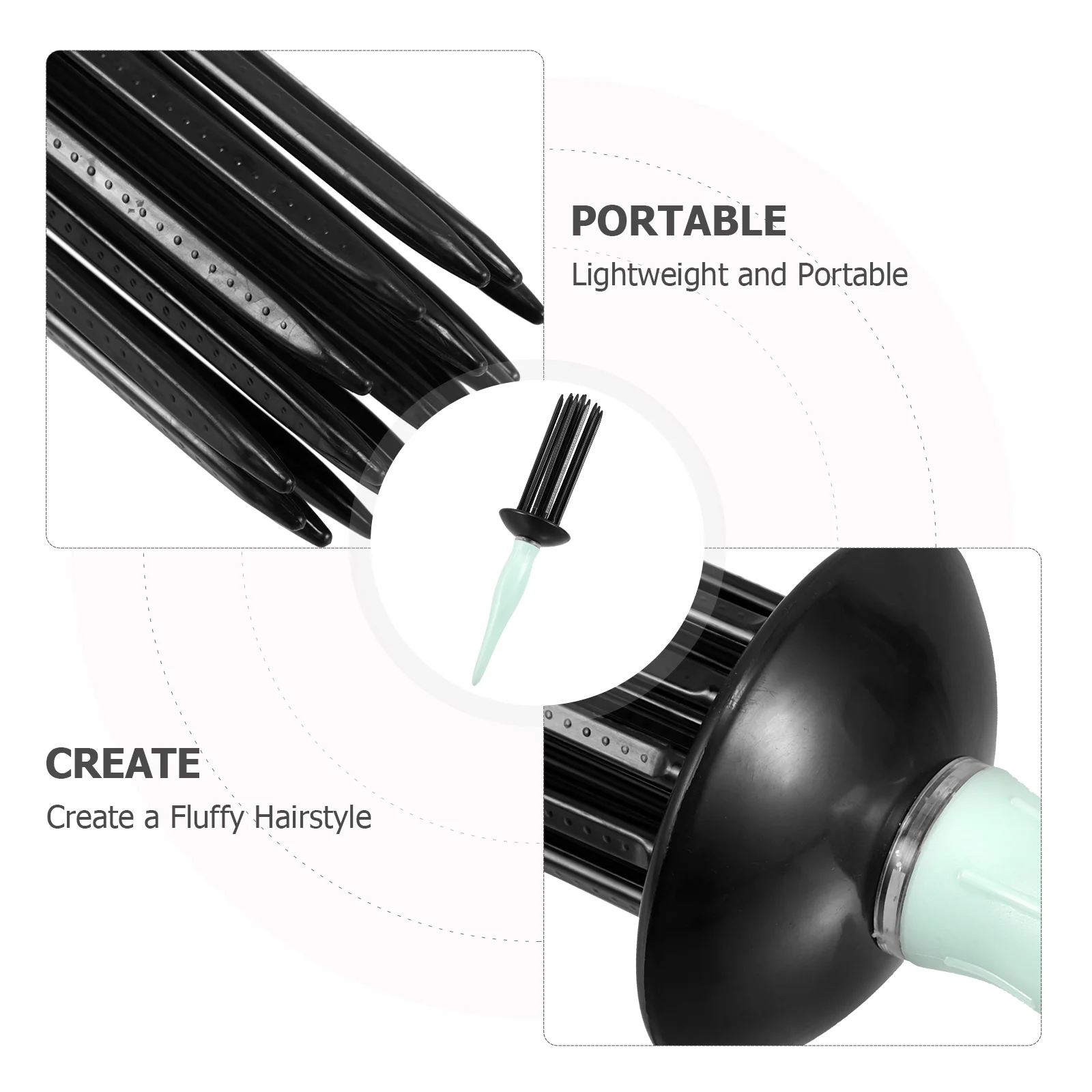Curly Hair Comb Shaping Styling Portable Volume Brush Lightweight Anti Static Hair Rollers Round Brushes For Essentials