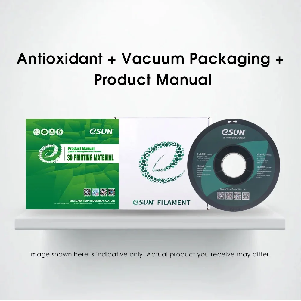 ESUN 3D 프린터, 유연한 TPE 83A 필라멘트, 1.75mm 치수 정확도 +/- 0.05mm, 1kg (2.2 LBS) 스풀, 3D 인쇄 재료