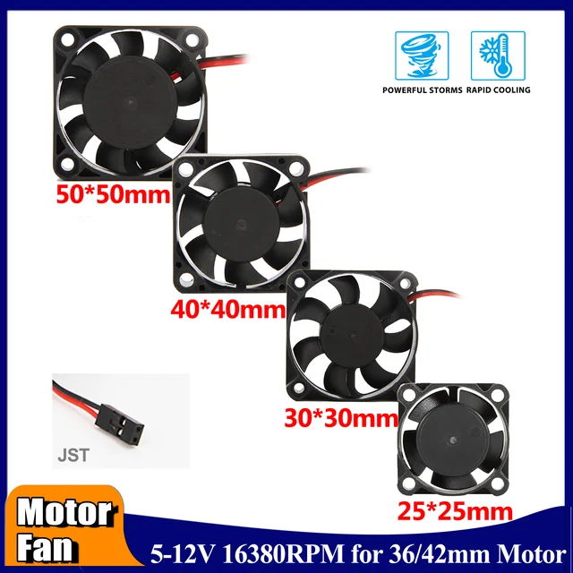 25/30/40/50mm RC Fan: High Wind Cooling for Rapid Car Performance