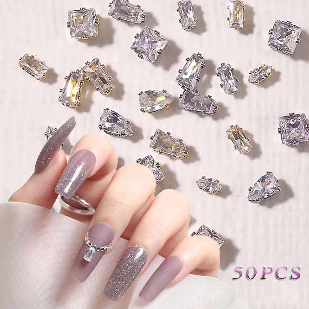 10Pcs Dollar Sign 3D Nail Charms Gold Silver Money Crystal Zircon Nail  Rhinestones Gems Diamonds Alloy Manicure Decorations - AliExpress