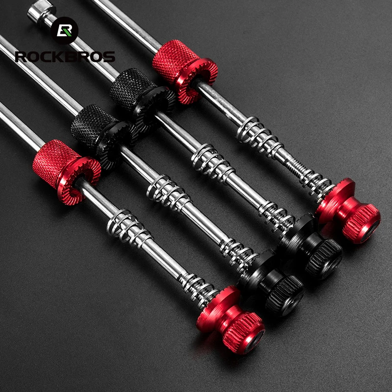 

ROCKBROS Ultralight Anti Theft Skewers Road MTB Bike Wheels Locking Security Bicycle Post Quick Release QR Bike Parts 5 Colors