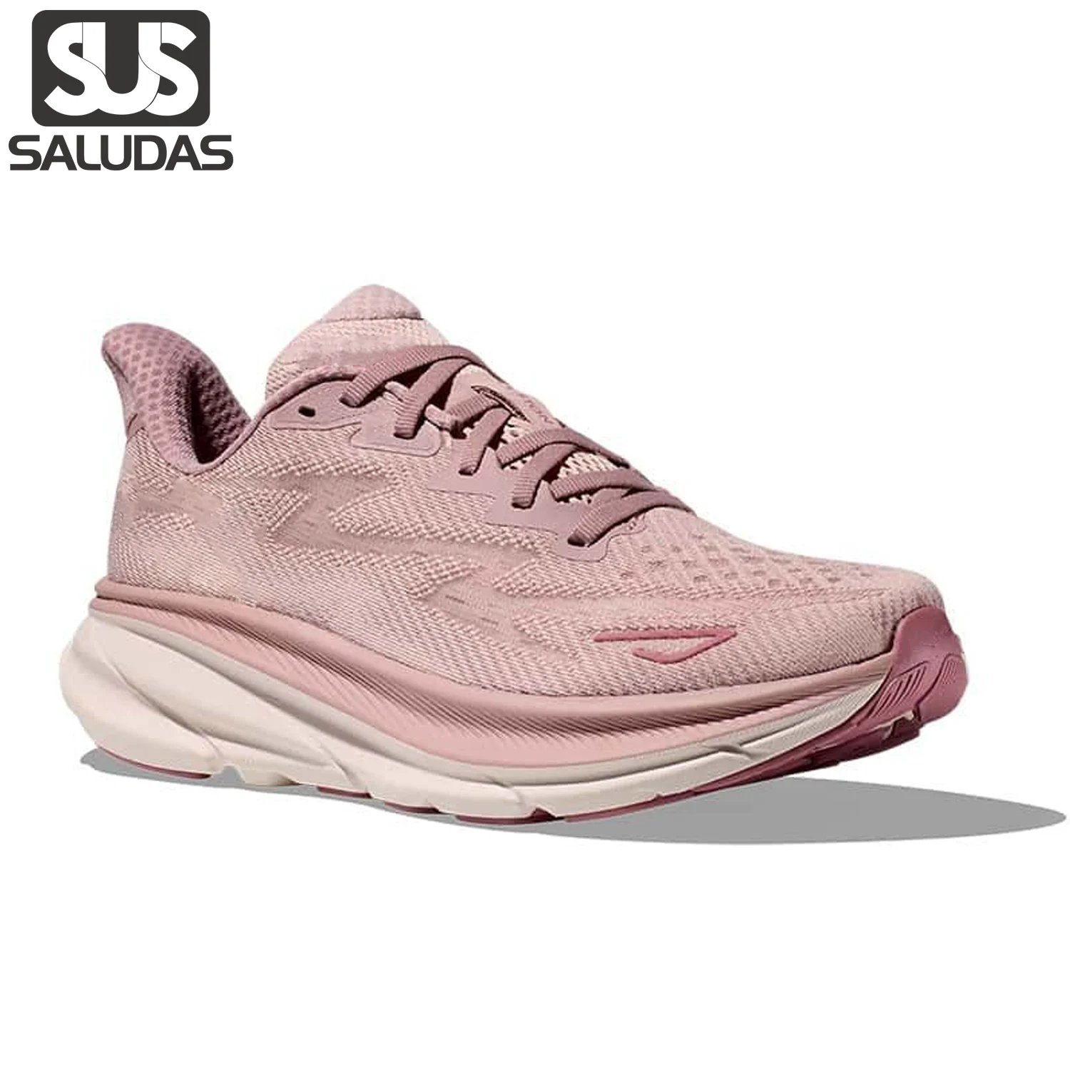 

SALUDAS Clifton 9 Women Shoes Men Road Running Sneakers Cushioning Elastic Soft Sole Outdoor Fitness Unisex Casual Sports Shoes