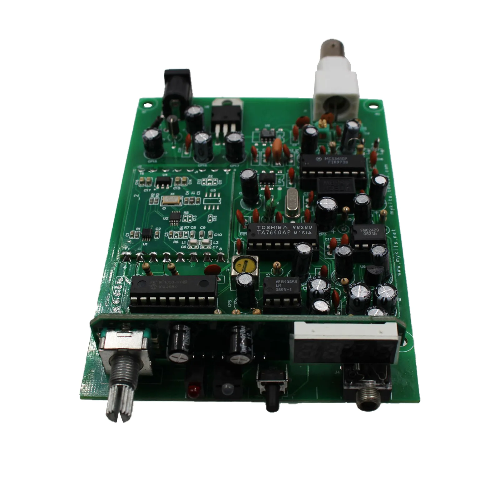 

R80 With LED Indicator Tower Call Squelch Receiver Kit Aeronautical Aviation Band PLL Radio Aircraft 12V DIY High Sensitivity