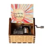 You Are My Sunshine Music Box Color Printing Wooden Hand Crank Musical Box Birthday Present Valentine's Day Christmas Gift New 2
