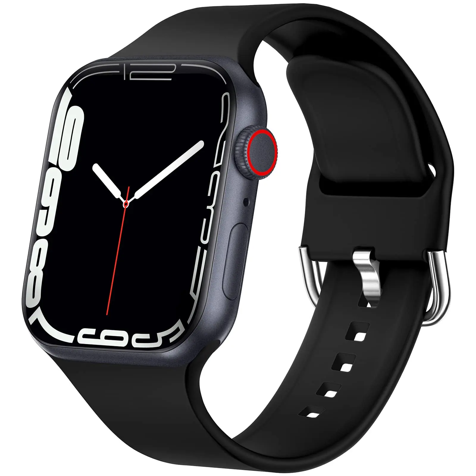 

Ремешок силиконовый для Apple Watch band 40 мм 44 мм 45 мм 41 мм 38 мм 42 мм 40 44 45 мм, браслет для наручных часов iWatch Series 7 6 5 4 3 se band