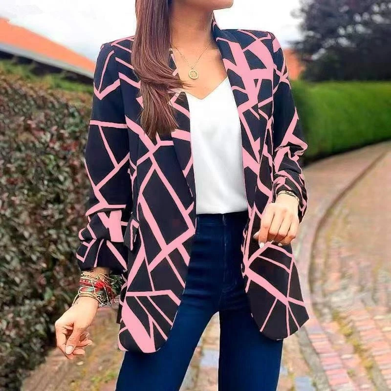 Top women's Hot selling new spring and summer fashion casual slim temperament commuter four seasons formal coat