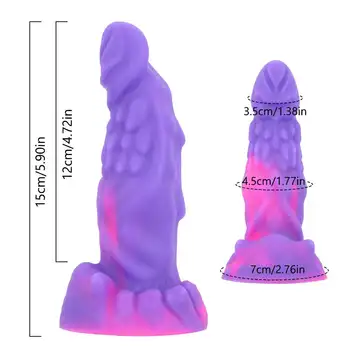 Liquid Silicone Realistic Strong Suction Prostate Massager Dildos Large Butt Plug Animal Dragon Thick Dildo Sex Toys For Women  3