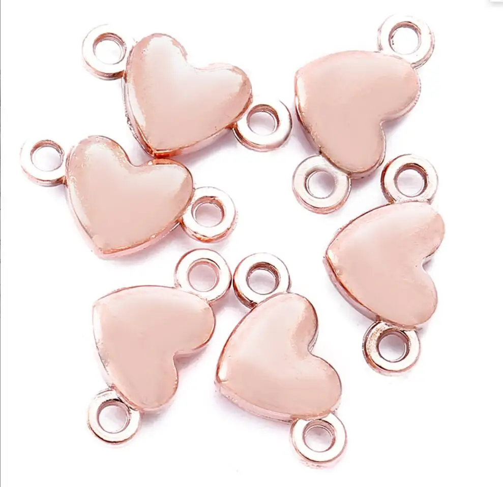 200pcs 18x14mm Antique Silver Color Hollow Heart Connector Charms For Jewelry Making DIY Jewelry Findings F0149