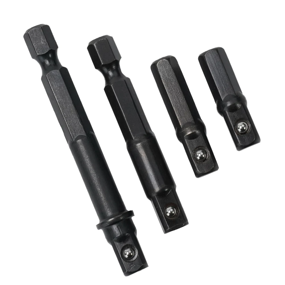 1pc/4pc 1/4 ImpactSocket Adapter Minderer Quadratische Buchse Bohrer Bar Verlängerung Bohrer Buchse Adapter Hex Schaft mutter Fahrer Buchse – Detail 6