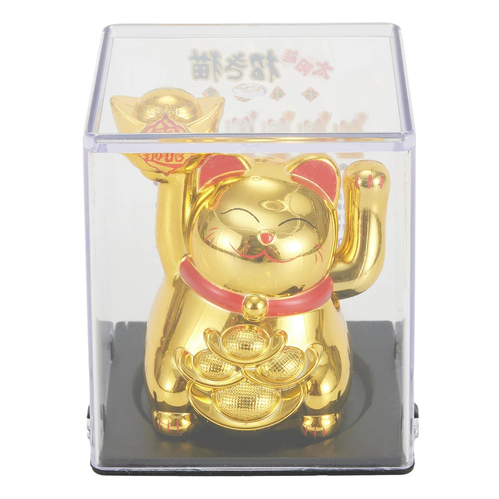 Chinese Lucky Cat Large Gold Maneki Neko Waving Hand Paw Up Wealth Prosperity Welcoming Good Luck Waving Cat Birthday Gift Decor