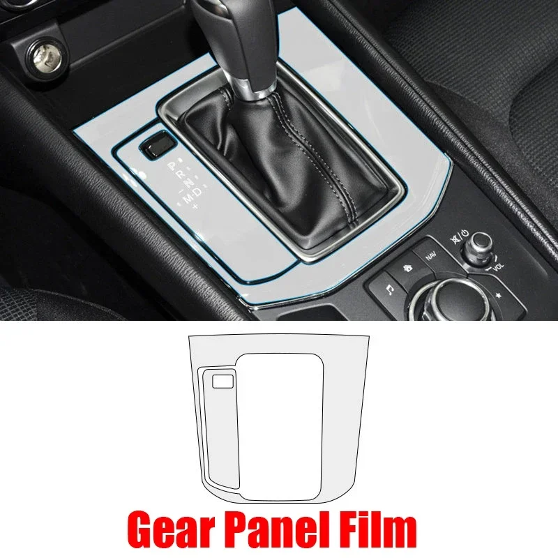 자동차 센터 콘솔 기어 터치 스크린 대시 보드 도어 Windows 리프팅 패널 TPU 보호 필름 For Mazda CX5 CX-5 2017-2023