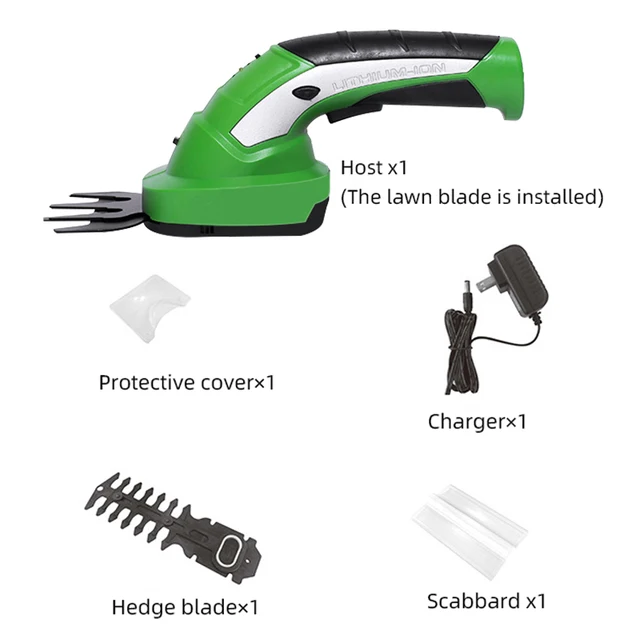 Zenuw dier Spotlijster 2 In 1 7.2V Draadloze Elektrische Heggenschaar Snoeischaar Elektrische  Trimmer Gras Shear Lithium-Ion Mini Oplaadbare tuin Gereedschap - AliExpress