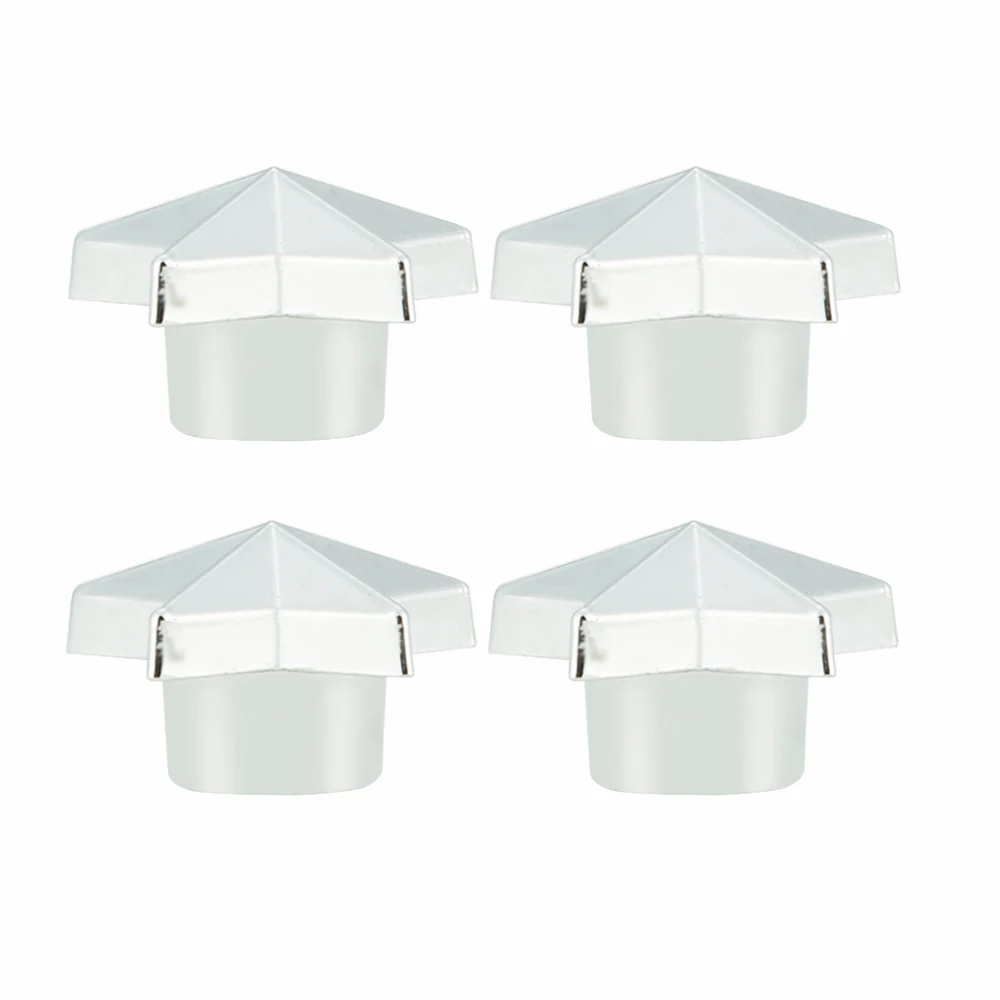 4개/세트 타이어 밸브 캡 범용 오각형 모양 휠 타이어 에어 밸브 스템 캡 먼지 커버