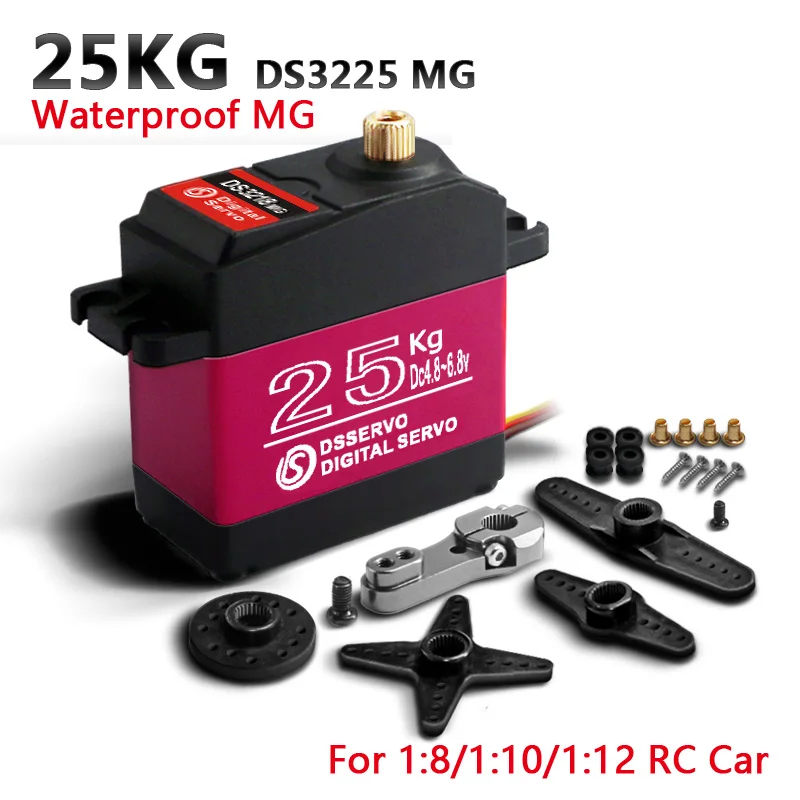 1X Ds3225 Aggiornamento Servo 25Kg Full Metal Gear Digital Servo Baja Servo Servo Impermeabile Per Auto Baja + Trasporto Trasporto Libero