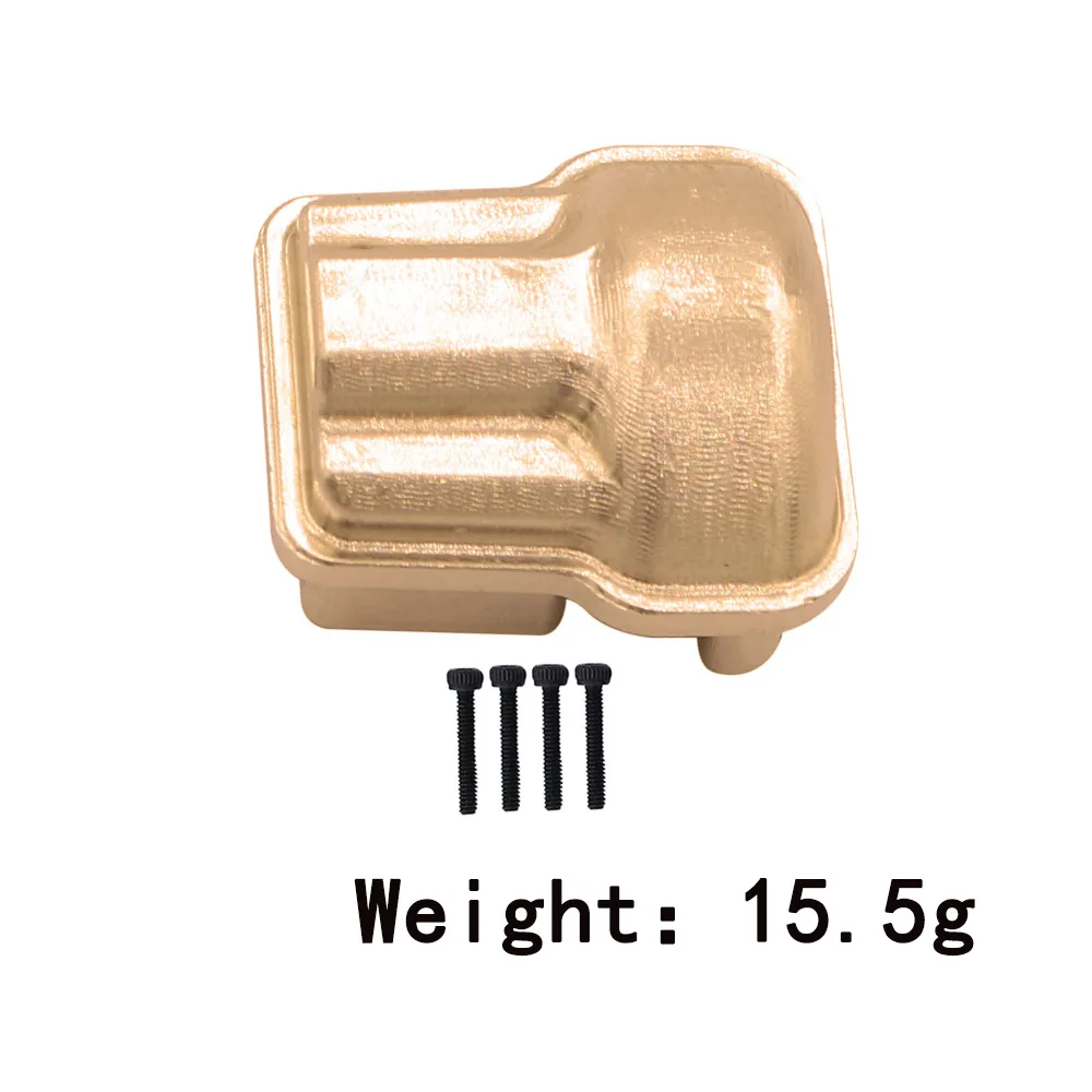 1 Pz Ottone Anteriore Posteriore Assale Diff Cover Per Traxxas Trx4M Aggiornamenti 1/18 Rc Car