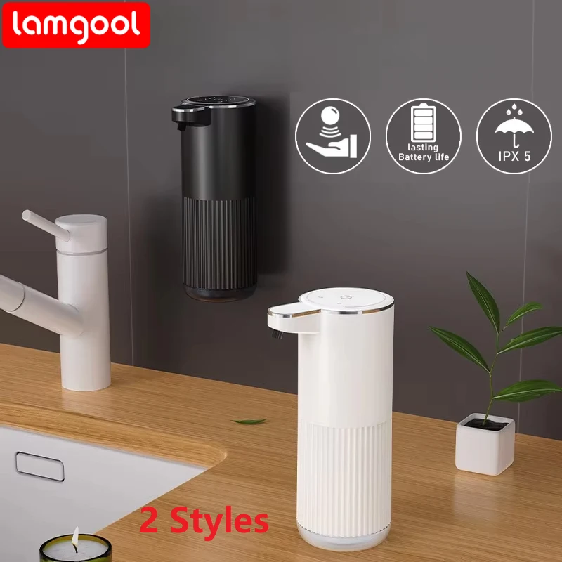 360Ml Automatic Soap Dispenser Bathroom Accessories Automatic Liquid Soap Dispenser Type-C 4 Level Foam