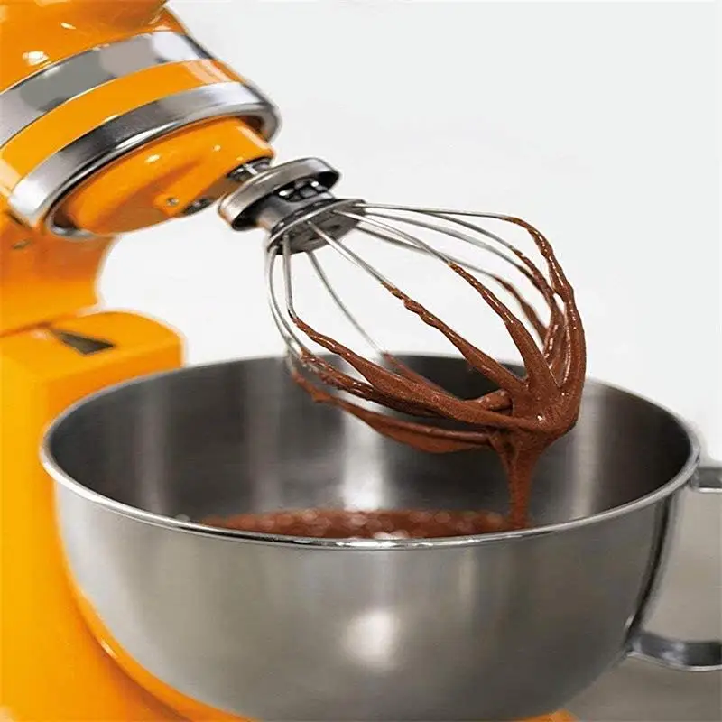 Stainless Steel Balloon Wire Whip Mixer Attachment for Kitchen Aid K45WW Flour Cake Food Balloon Whisk Egg Cream Kitchen Tool hand mixer whisk