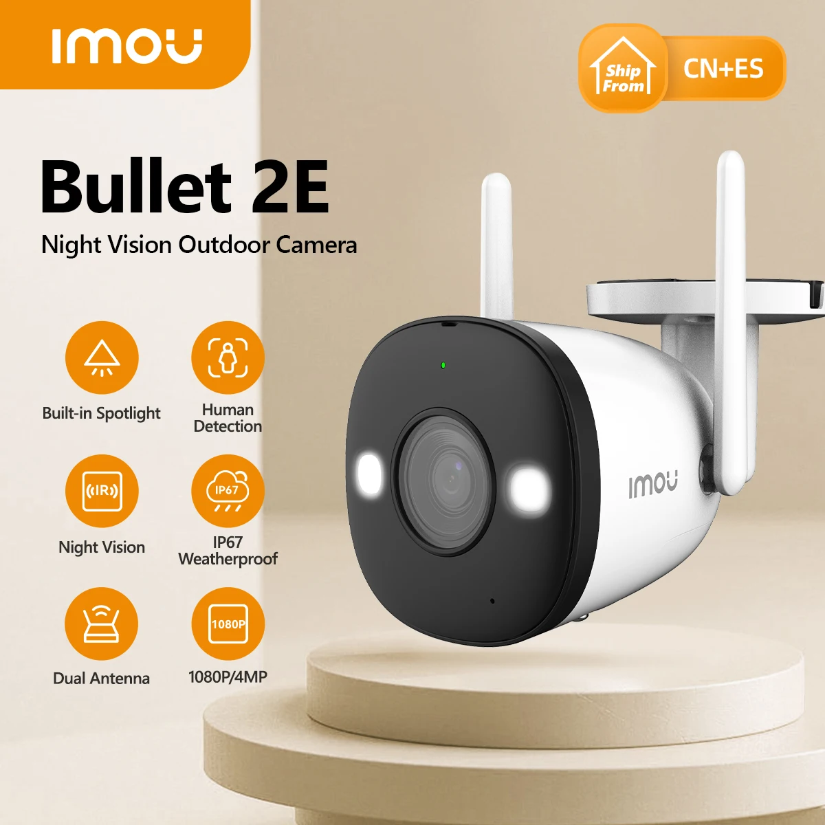 IMOUBullet2E2MPFullColorNightVisionCameraWiFiOutdoor