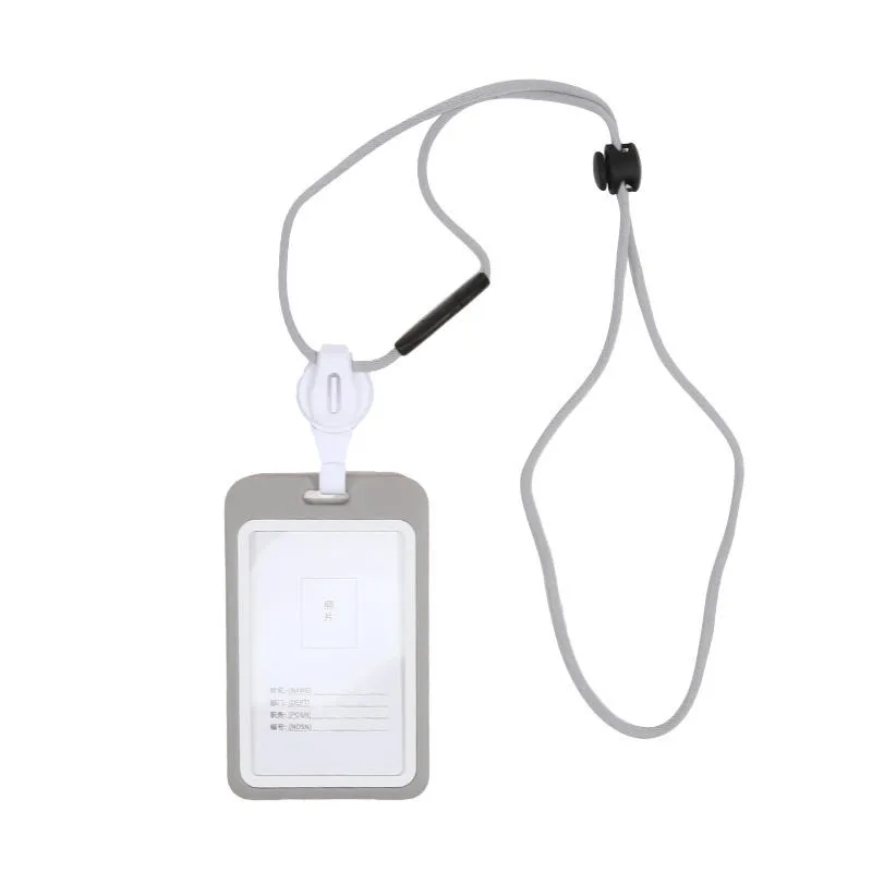 Lanyards Ausweishalter Transparente einziehbare Abzeichenrolle mit Lanyard Krankenschwesterzubehör für die Arbeit Abnehmbare Ausweiskarte – Detail 14