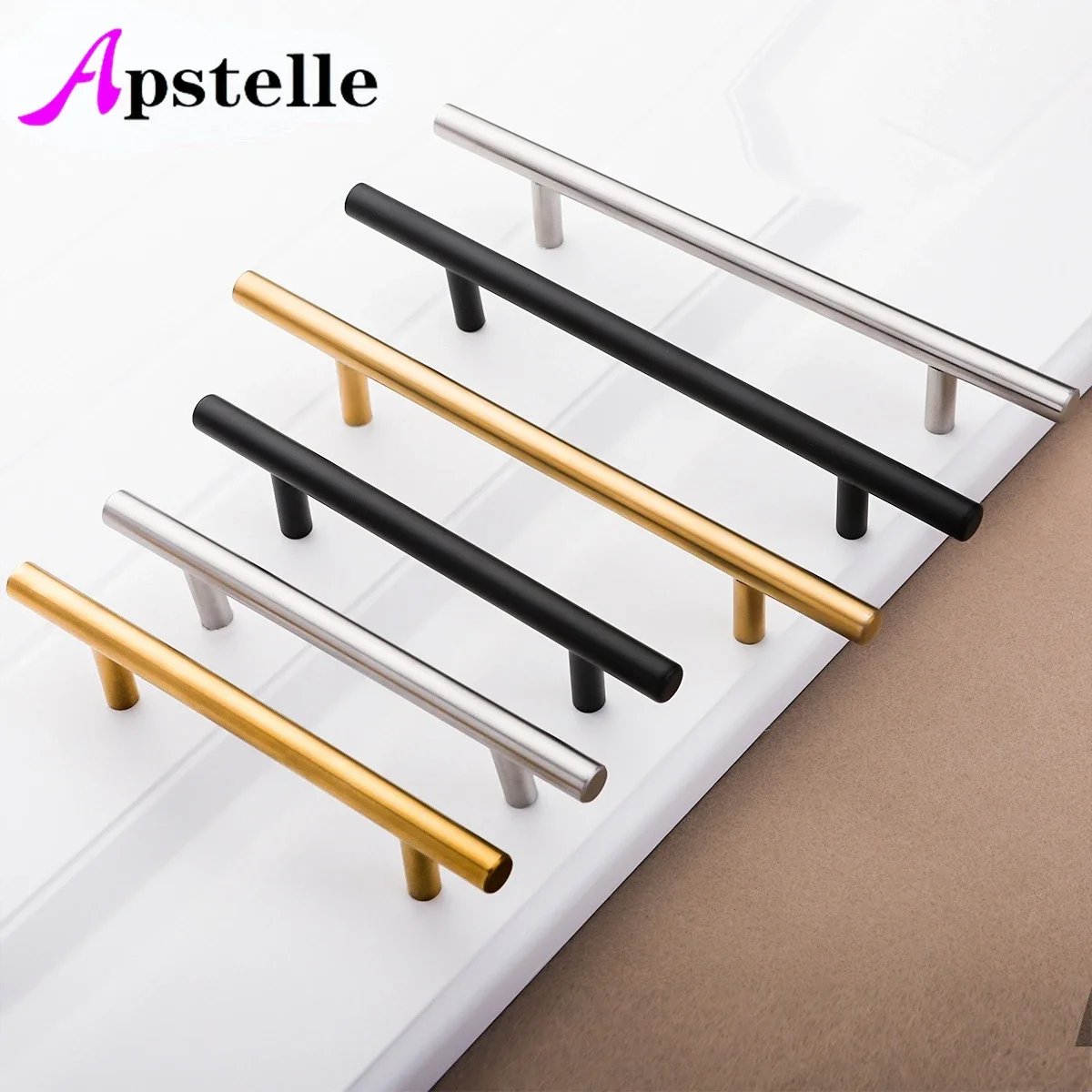 50-500mm Stainless Steel Kitchen Door Cabinet T Bar Handle Pull Knob Cabinet Knobs Furniture Cupboard Drawer Handle furniture handles kitchen door handles